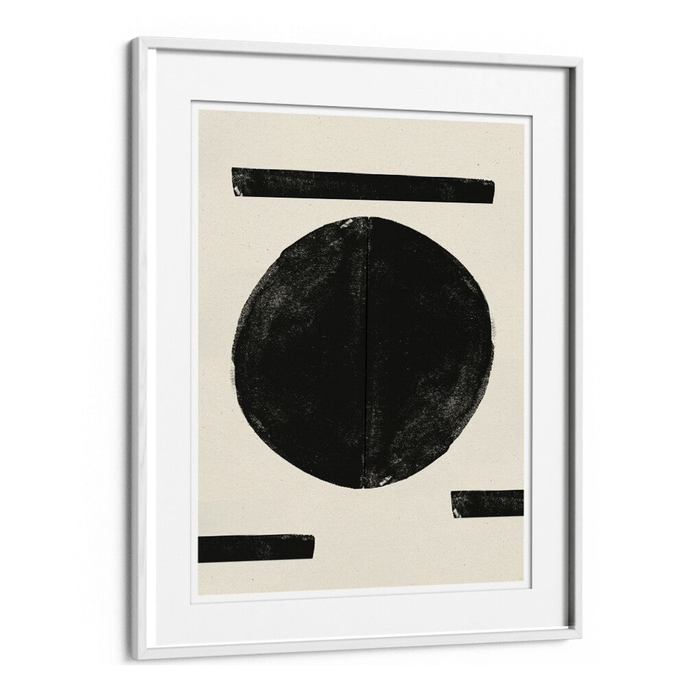Stylish ZEN NR4 Geometric Art Prints featuring modern black and white design, perfect for any contemporary space.