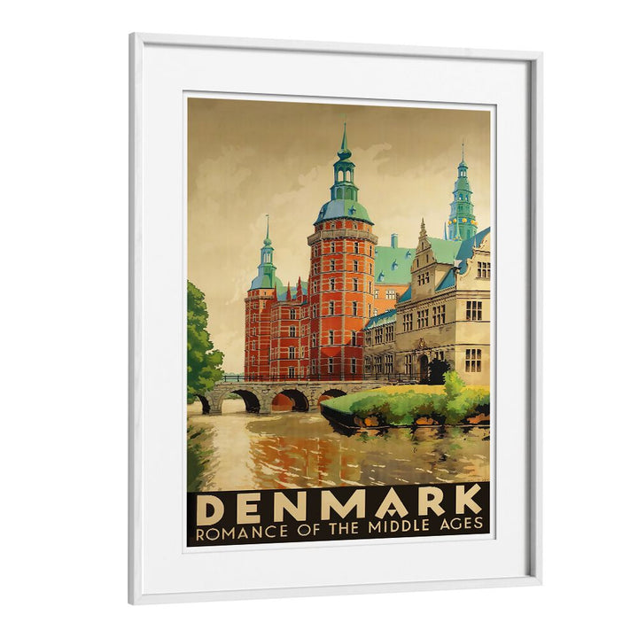 DENMARK I, VINTAGE TRAVEL POSTERS showcase the charm of Denmark’s architecture and landscapes in stunning art form.