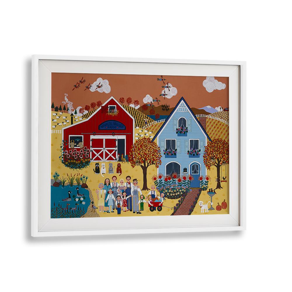 Charming FALL, KIDS ROOM PAINTINGS showcasing a vibrant autumn scene, perfect for transforming children's spaces.