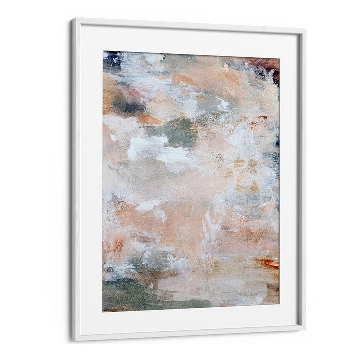 Elegant ALIGNMENT, ABSTRACT PAINTINGS on display, showcasing soft hues and textured layers to enhance any space.
