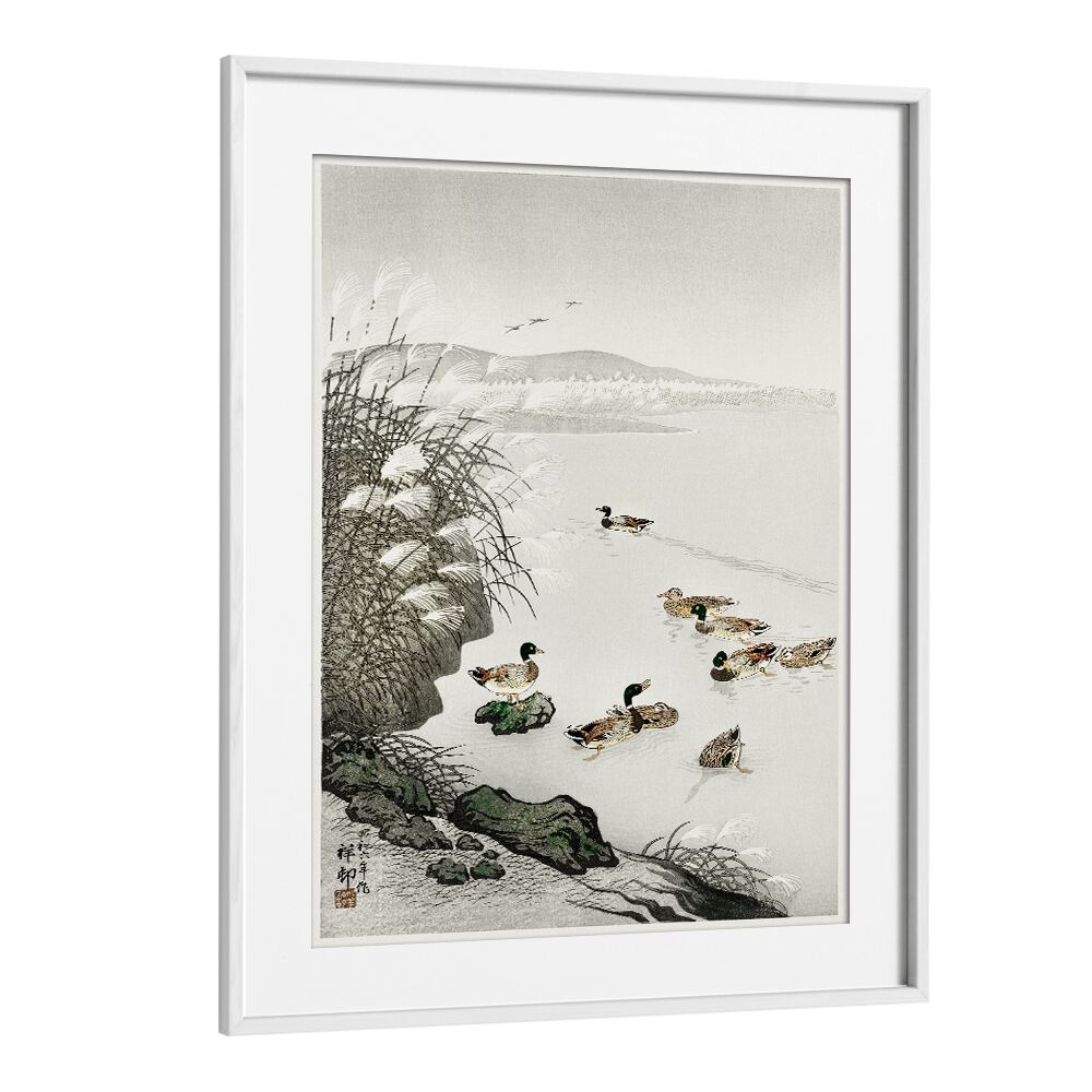 DUCKS IN THE WATER (1931)  , JAPANESE PAINTINGS , JAPANESE ART PRINTS