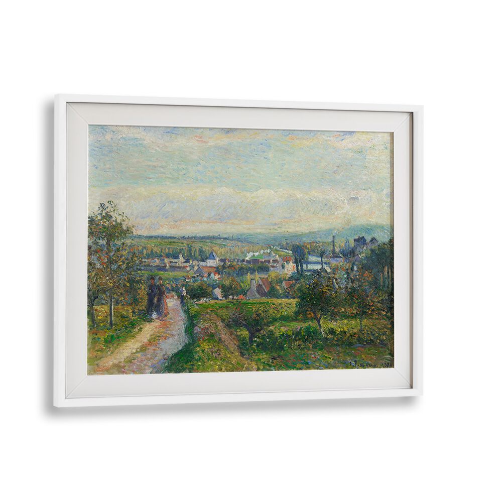 VIEW OF SAINT-OUEN-L’AUMÔNE (CA. 1876) , VINTAGE PAINTINGS