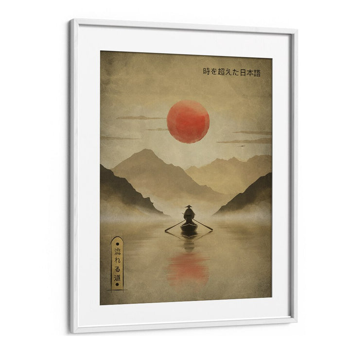 Serene RIVER OF SOLITUDE, JAPANESE PAINTINGS captures tranquil beauty and reflection in stunning artwork.