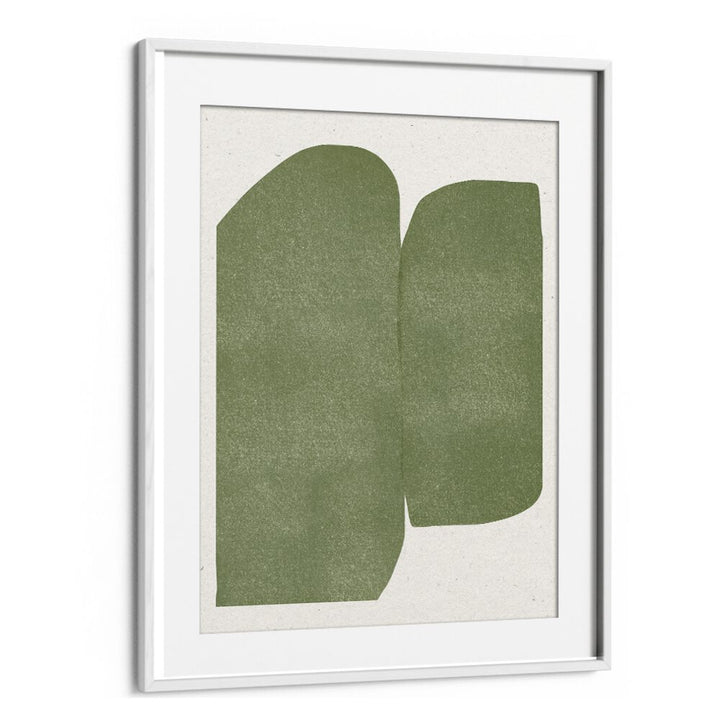 GREEN PAPER CUT MODERN , ABSTRACT PAINTINGS
