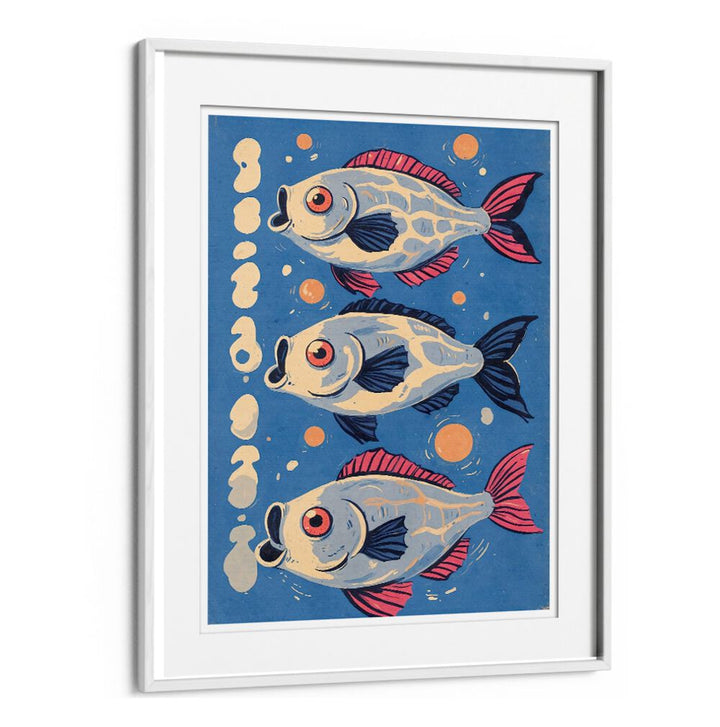 Vibrant artwork showcasing marine life in OCEANIC LIFE - FISHES II, BEACH PAINTINGS for a serene beach atmosphere.