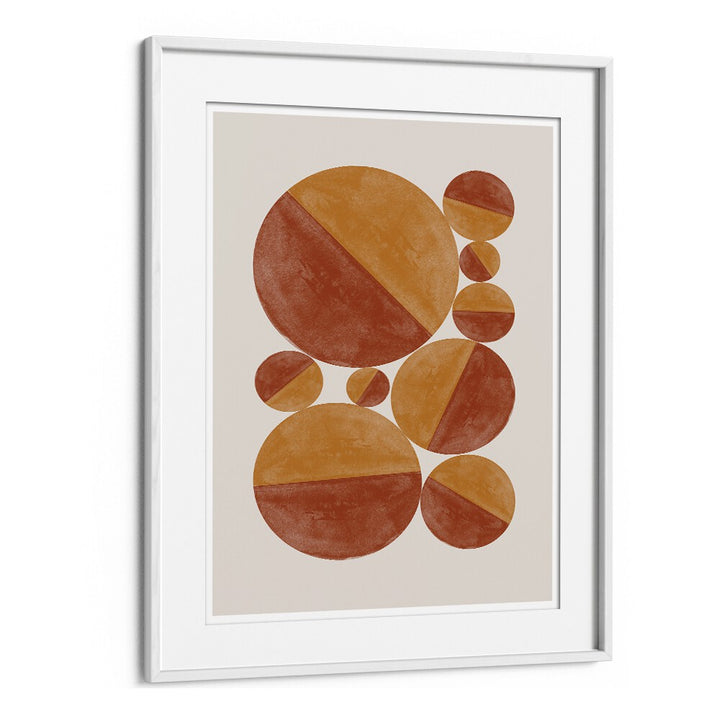 BURNT ORANGE BOLS BY THE MIUUS STUDIO , ABSTRACT PAINTINGS, ABSTRACT ART PRINTS