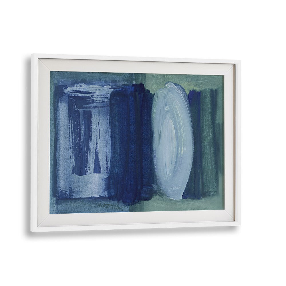 Captivating BRUSHSTROKES BLUE GREEN, ABSTRACT PAINTINGS, perfect for transforming any home or office decor.