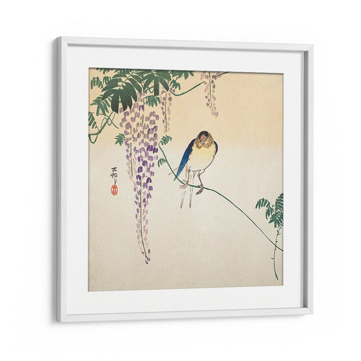 WISTERIA AND SWALLOW (CA. 1900) , JAPANESE PAINTINGS , JAPANESE ART PRINTS