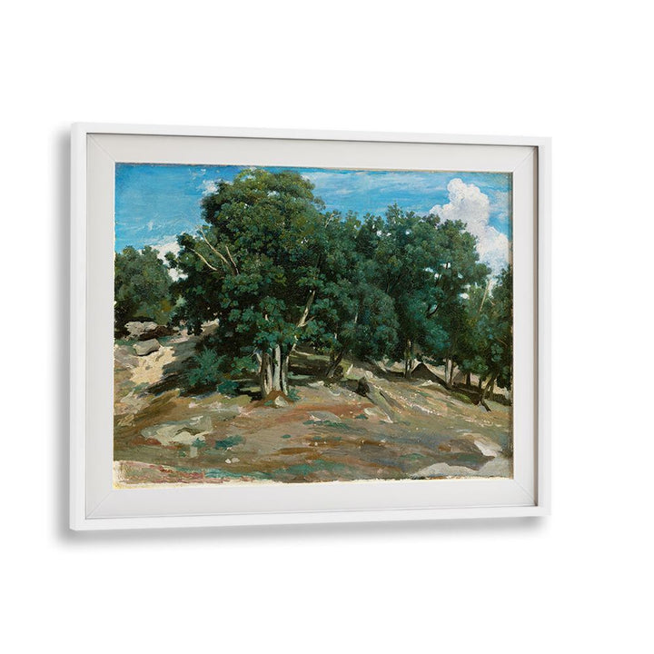 FONTAINEBLEAU OAK TREES AT BAS-BRÉAU (1832 OR 1833) , VINTAGE PAINTINGS