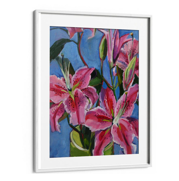 LILIES , FLORAL FLOWER PAINTINGS