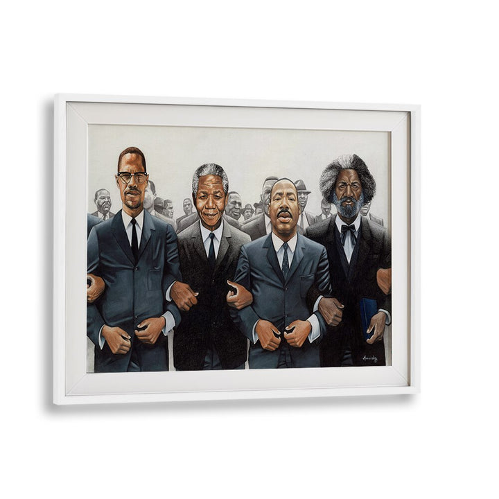 Strength in Numbers, African art paintings featuring iconic leaders, perfect for inspiring your space.