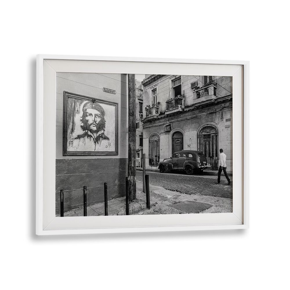 Urban scene featuring street art and vintage cars, part of the CORNER, PHOTOGRAPHY PRINTS collection.