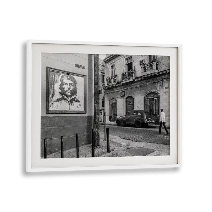 Urban scene featuring street art and vintage cars, part of the CORNER, PHOTOGRAPHY PRINTS collection.