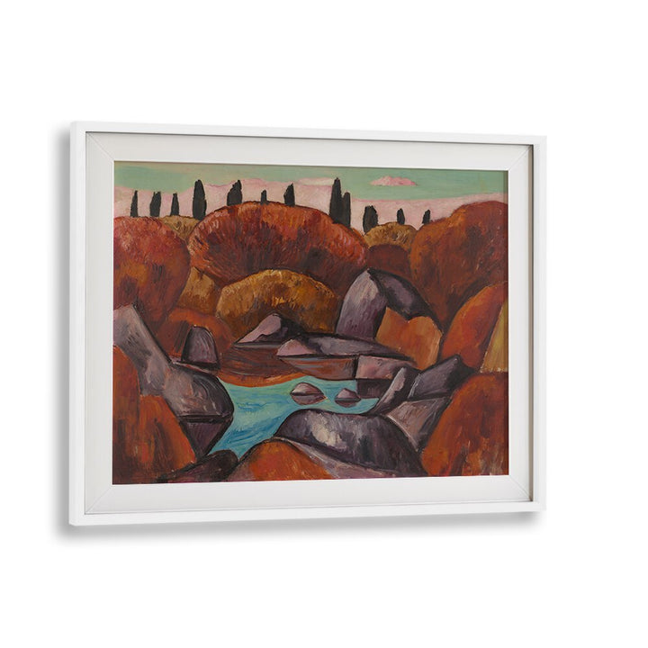 FLAMING POOL—DOGTOWN (1931) , VINTAGE PAINTINGS