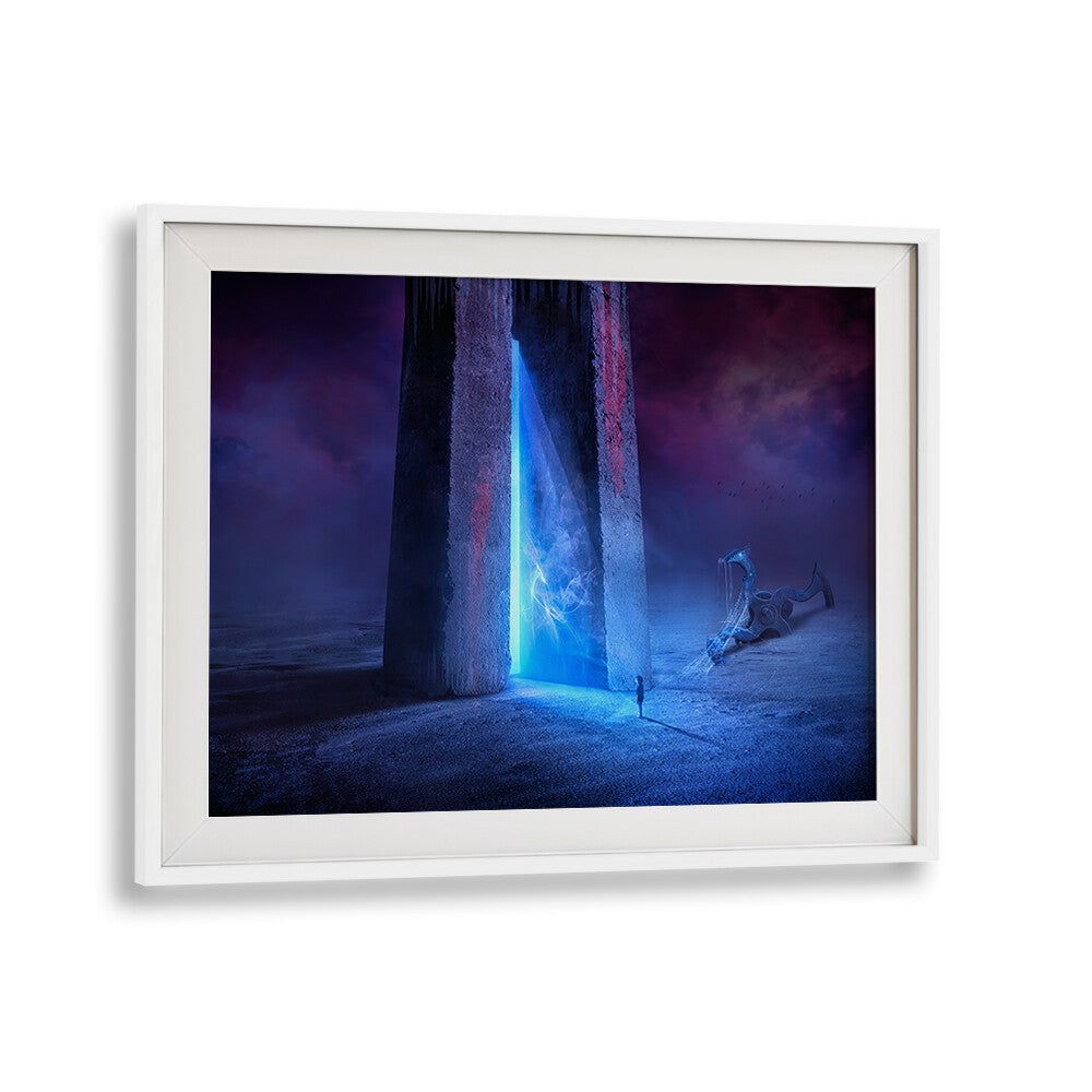 Surreal TIME GATE, PHOTOGRAPHY PRINTS featuring a mystical portal, perfect for imaginative art lovers.