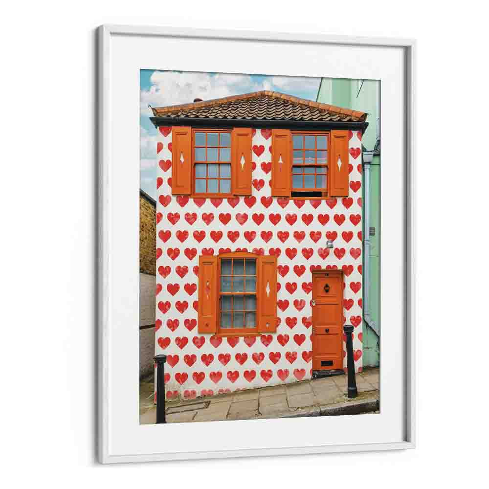 VALENTINES DAY HOUSE , STREET PHOTOGRAPHY ART PRINTS