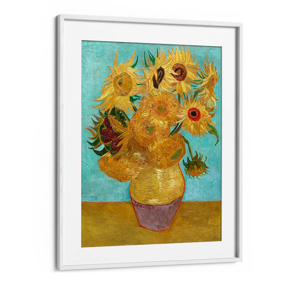 VINCENT VAN GOGH'S VASE WITH TWELVE SUNFLOWERS (1888–1889), VINTAGE PAINTINGS