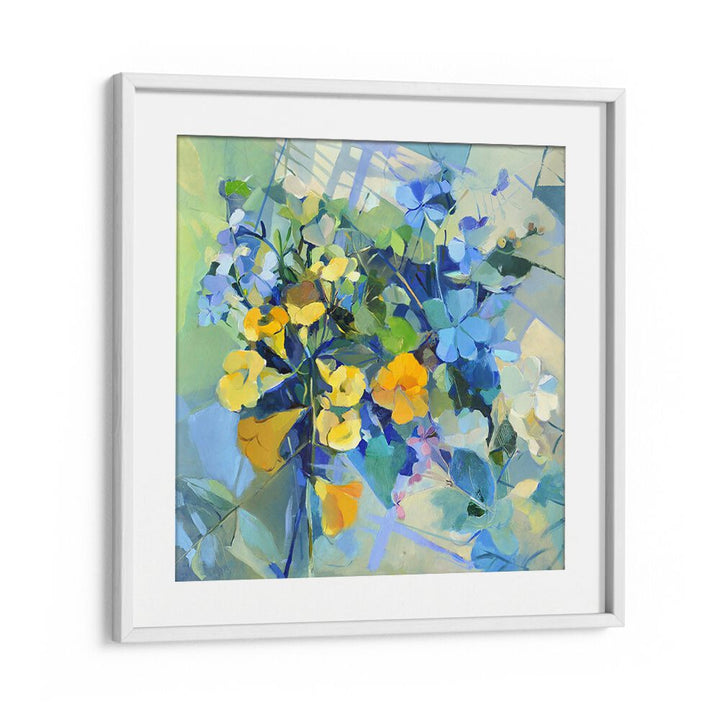 Vibrant flowers in WELLOW OIL, ABSTRACT PAINTINGS enhance your space with color and beauty, perfect for modern decor.