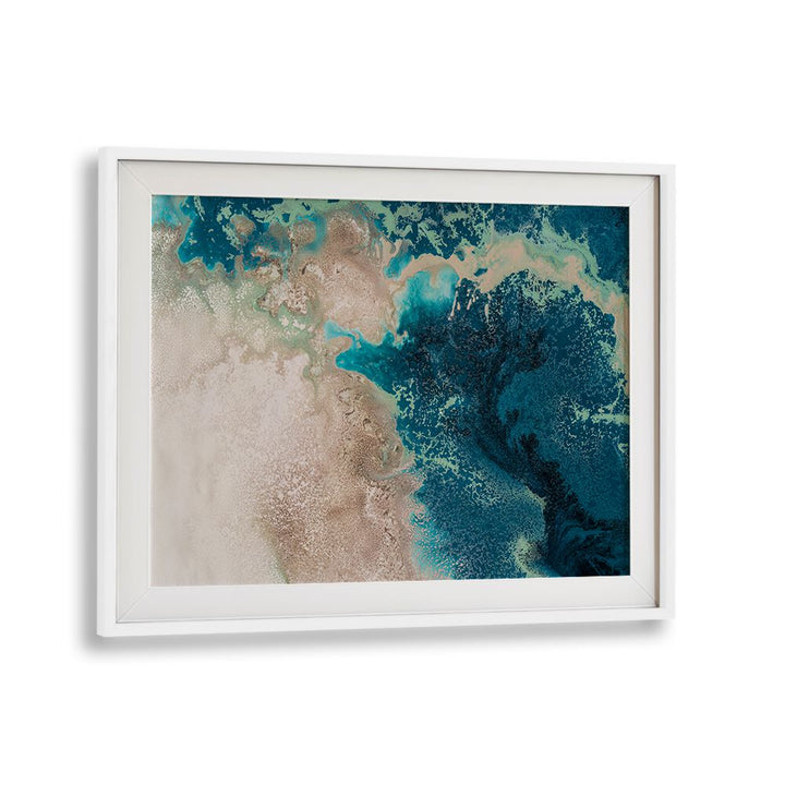 Mesmerizing GREAT TEAL SEAS, ABSTRACT PAINTINGS showcasing vibrant teal hues and intricate textures for tranquil decor.