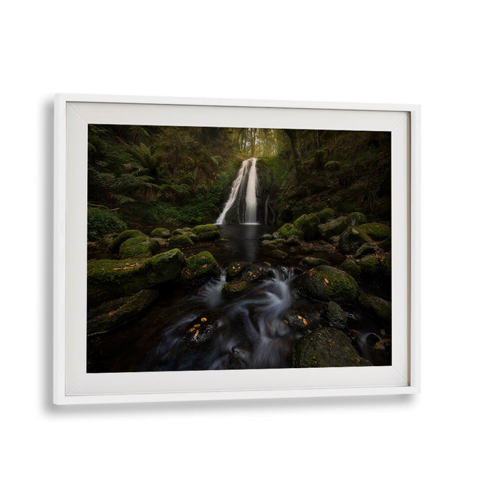A GRACEFUL WATERFALL , LANDSCAPE PHOTO PRINTS