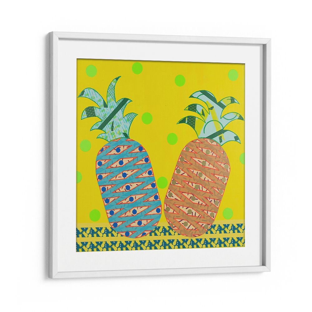 Colorful PINEAPPLES KITCHEN POSTERS bring a tropical flair to your decor, perfect for any kitchen space.