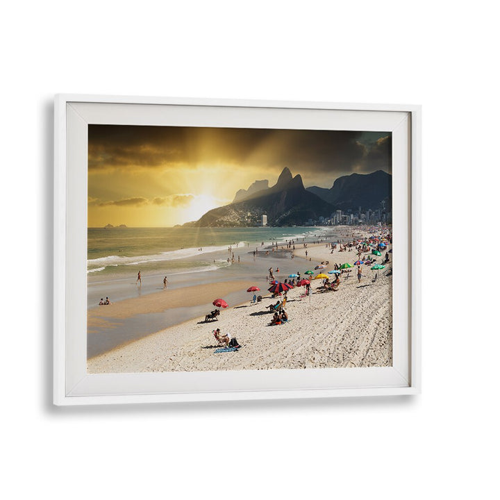 IPANEMA BEACH AT SUNSET , BEACH PAINTINGS