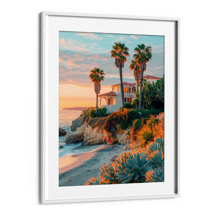Vibrant LAGUNA SUNSET, BEACH PAINTINGS by Philippe Hugonnard, showcasing serene coastal beauty at dusk.