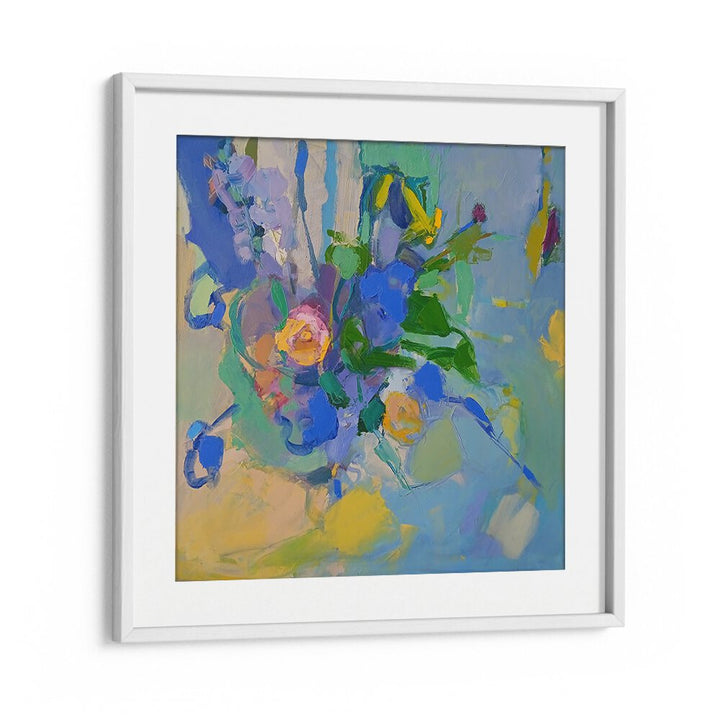 Vibrant SPRING BOUQUET, ABSTRACT PAINTINGS brighten your space with colorful blooms and artistic flair.