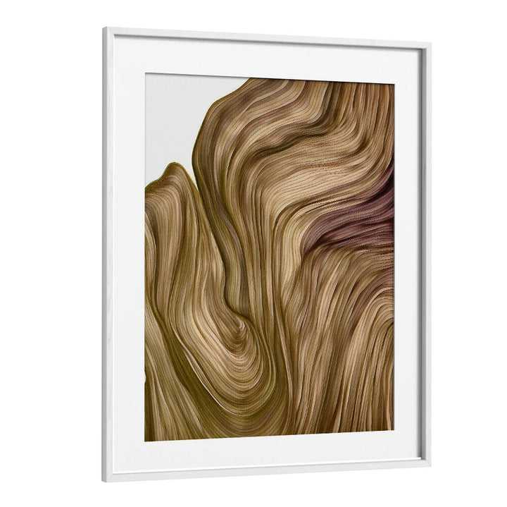 NATURE LINE IV, ABSTRACT PAINTINGS features flowing textures in earthy tones, perfect for enhancing any space.
