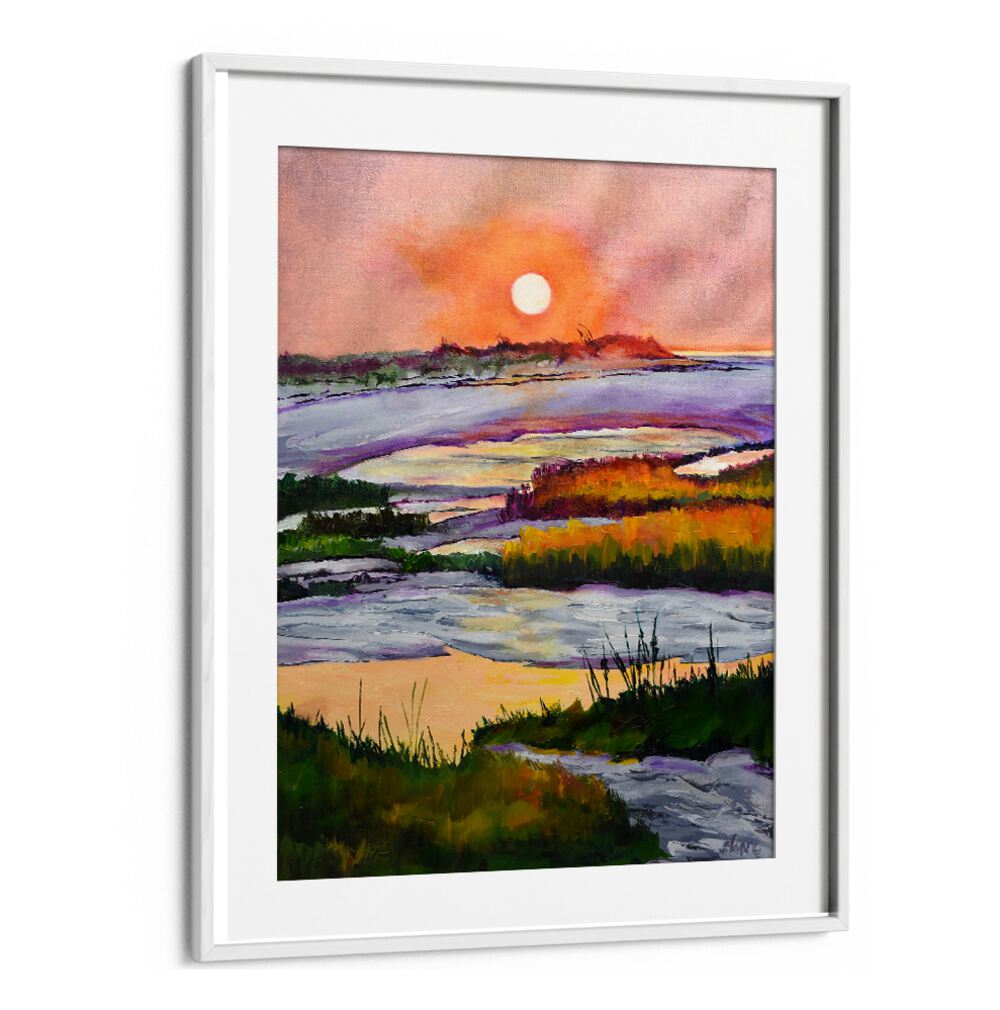 SUNSET , LANDSCAPE PAINTINGS