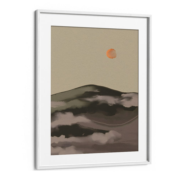 Elegant DAYS- WATERCOLOUR, LANDSCAPE PAINTINGS featuring serene mountains and a warm sunset, perfect for artistic inspiration.