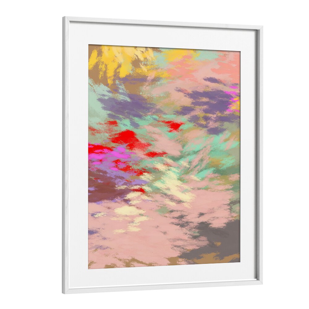 Colorful abstract art piece from the LAZY SUMMER DAYS III, ABSTRACT PAINTINGS collection, perfect for relaxation.