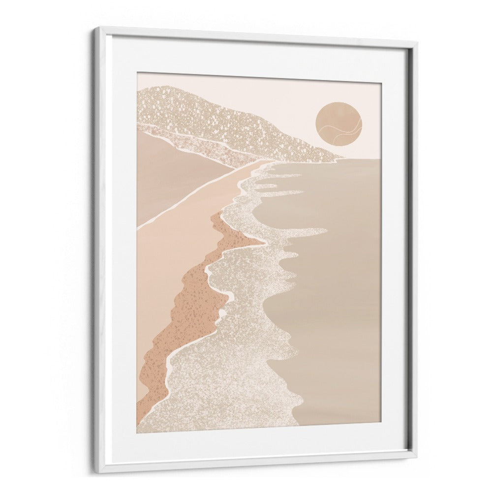 Vibrant ABSTRACT SEASIDE, LANDSCAPE PAINTINGS showcasing serene coastal beauty in soft, soothing colors.