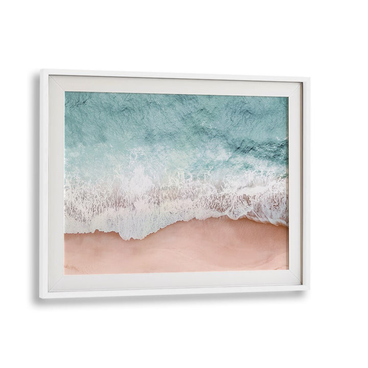 Tranquil BEACH VIBES III, BEACH PAINTINGS showcasing serene waves and sandy shores, perfect for coastal decor.