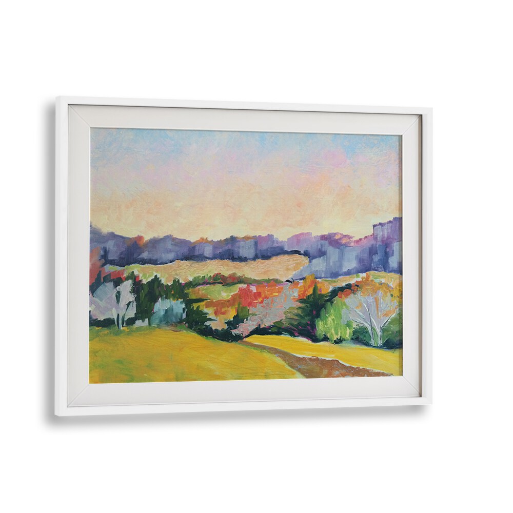 COVERED BRIDGE ROAD , LANDSCAPE PAINTINGS