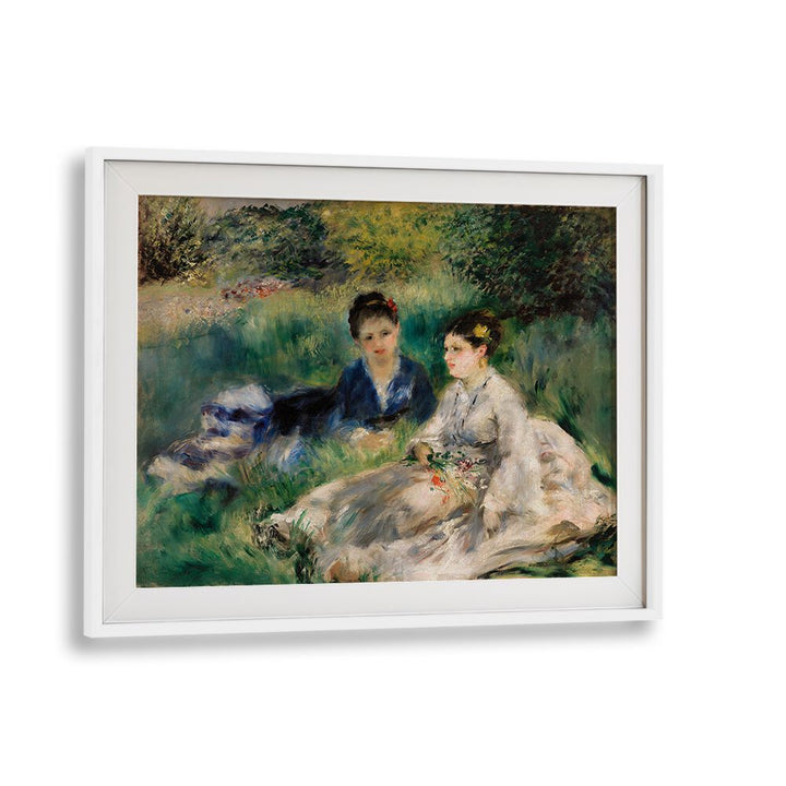 ON THE GRASS : JEUNES FEMMES ASSISES DANS L'HERBE (1873) , VINTAGE PAINTINGS