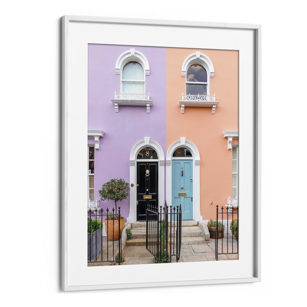 TWIN DOORS OF LONDON BY GABOR ESTEFAN, STREET PHOTOGRAPHY ART PRINTS