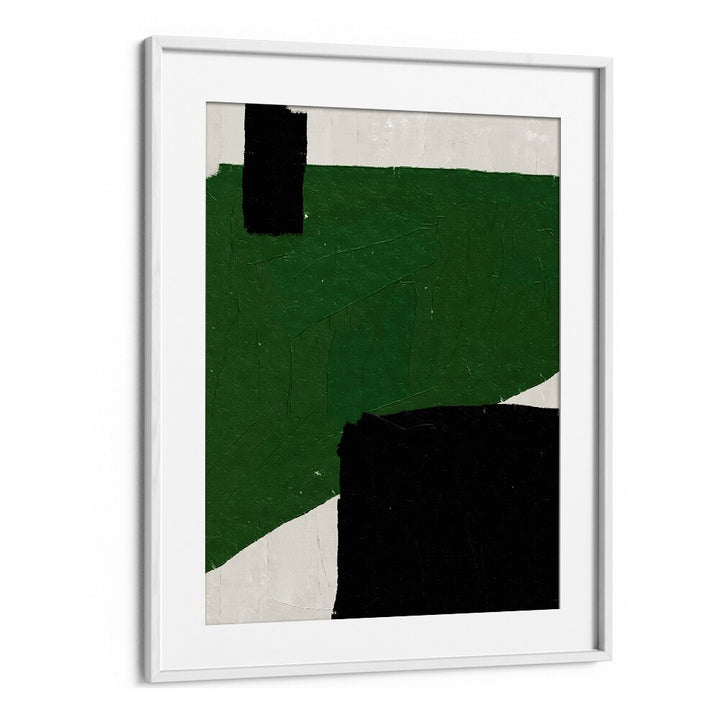 GREEN BEIGE BLACK OIL ABSTRACT PAINTING BY THE MIUUS STUDIO , ABSTRACT PAINTINGS, ABSTRACT ART PRINTS