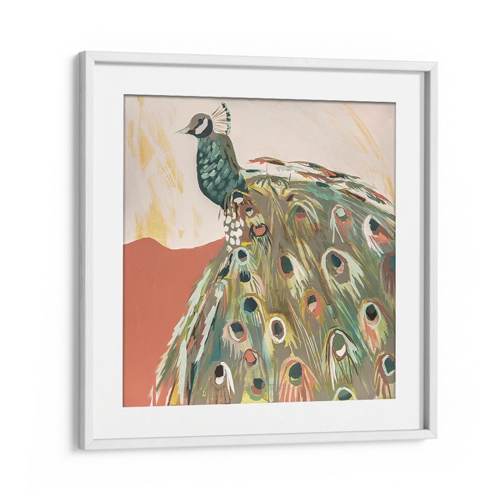 Vibrant PEACOCK SALMON, ANIMAL PAINTINGS showcase intricate colors, perfect for nature lovers’ decor.