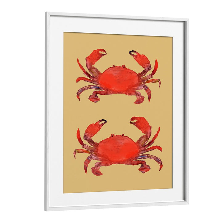 Vibrant CRAB POSTER II, BEACH PAINTINGS perfect for enhancing any coastal-themed space. Ideal for beach lovers.