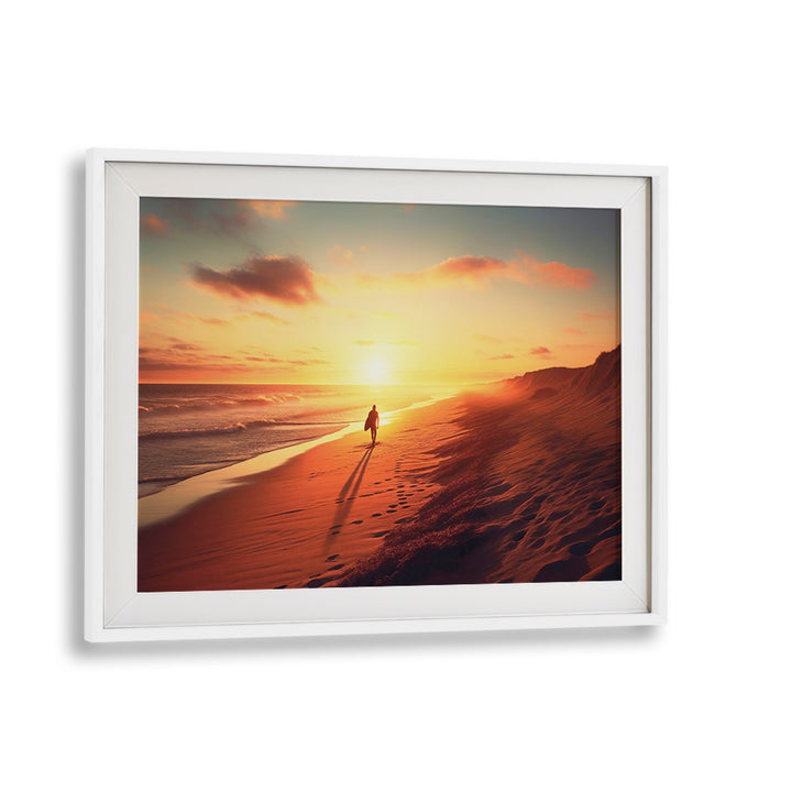 Tranquil sunset at sunset beach, highlighting the beauty of beach paintings for a relaxing atmosphere.