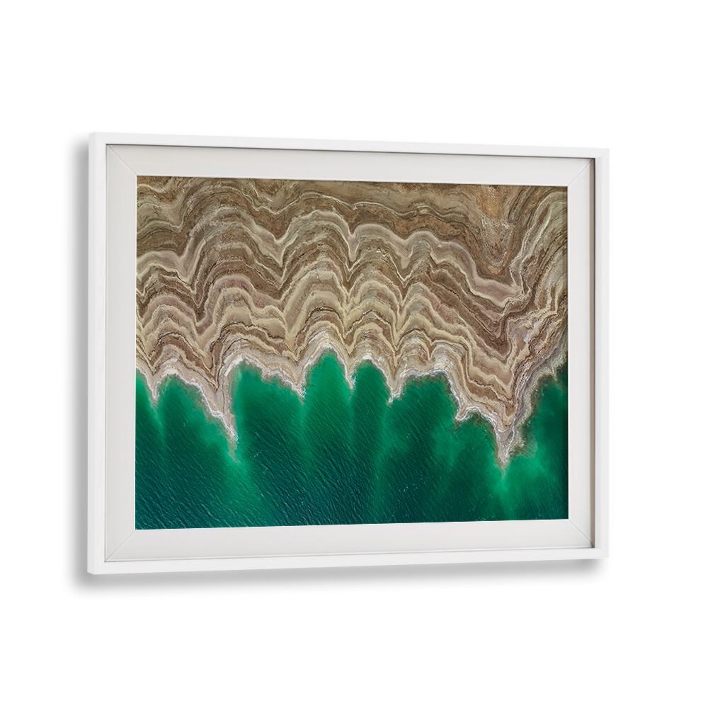 Stunning SALTY FORMATIONS, PHOTOGRAPHY PRINTS showcase intricate salt patterns and vibrant ocean hues for your decor.