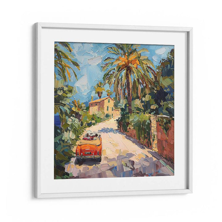Vibrant artwork of CAR ON THE ROAD II, showcasing classic design and perfect for car enthusiasts and collectors.
