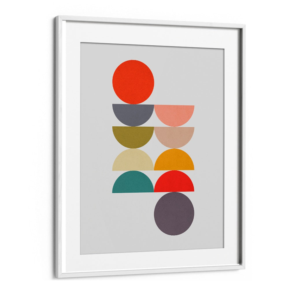 CIRCLES IN HARMONY III, GEOMETRIC ART PRINTS featuring vibrant circular designs for a tranquil living space.
