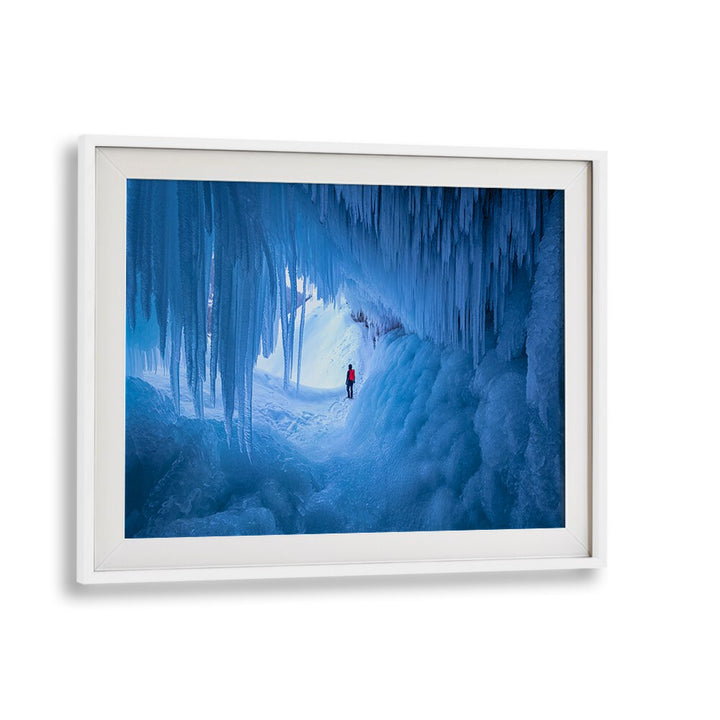 Transform your space with CAVE OF ICE, PHOTOGRAPHY PRINTS showcasing a breathtaking frozen wonderland.