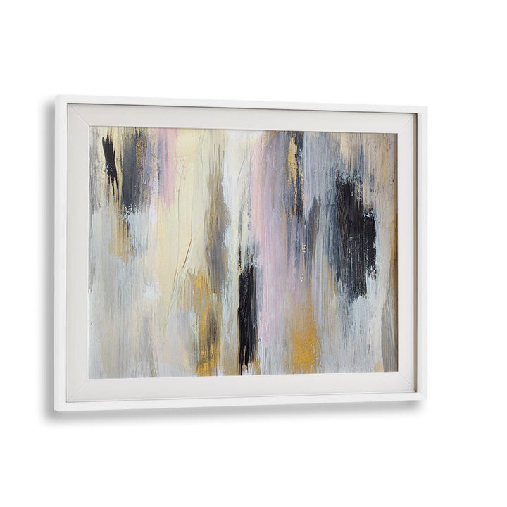 Elegant POISED, ABSTRACT PAINTINGS featuring soft hues and textured strokes, perfect for modern decor.