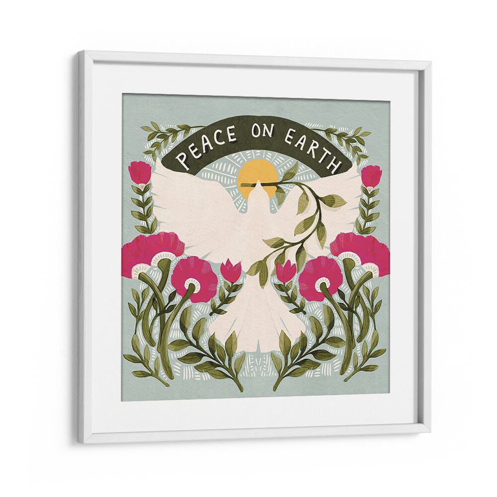 Artisan-crafted poster featuring "PEACE ON EARTH, QUOTES" to enhance tranquility in your living space.