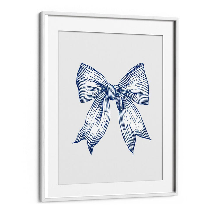 DARK BLUE COASTAL STRIPED BOW