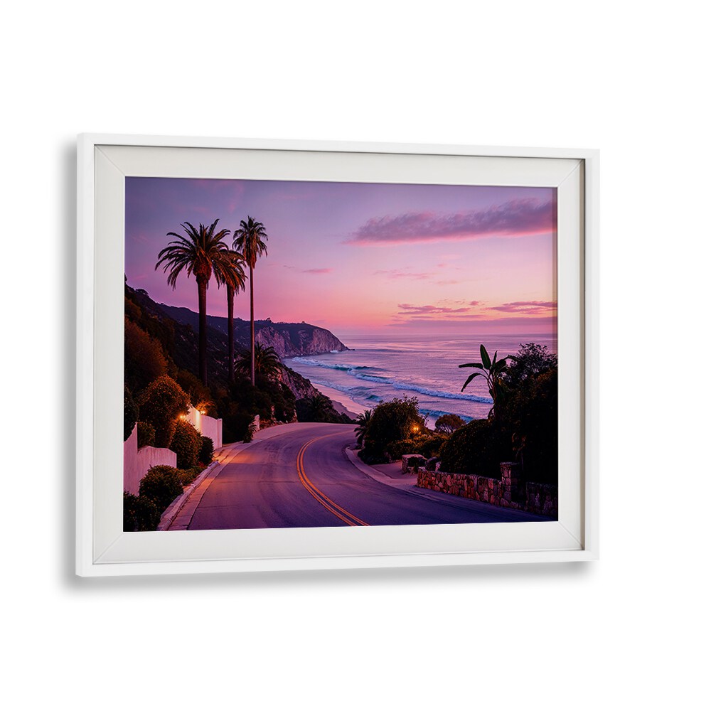 Stunning L.A BEACH ROAD, BEACH PAINTINGS capturing California's coastal charm, perfect for art lovers.