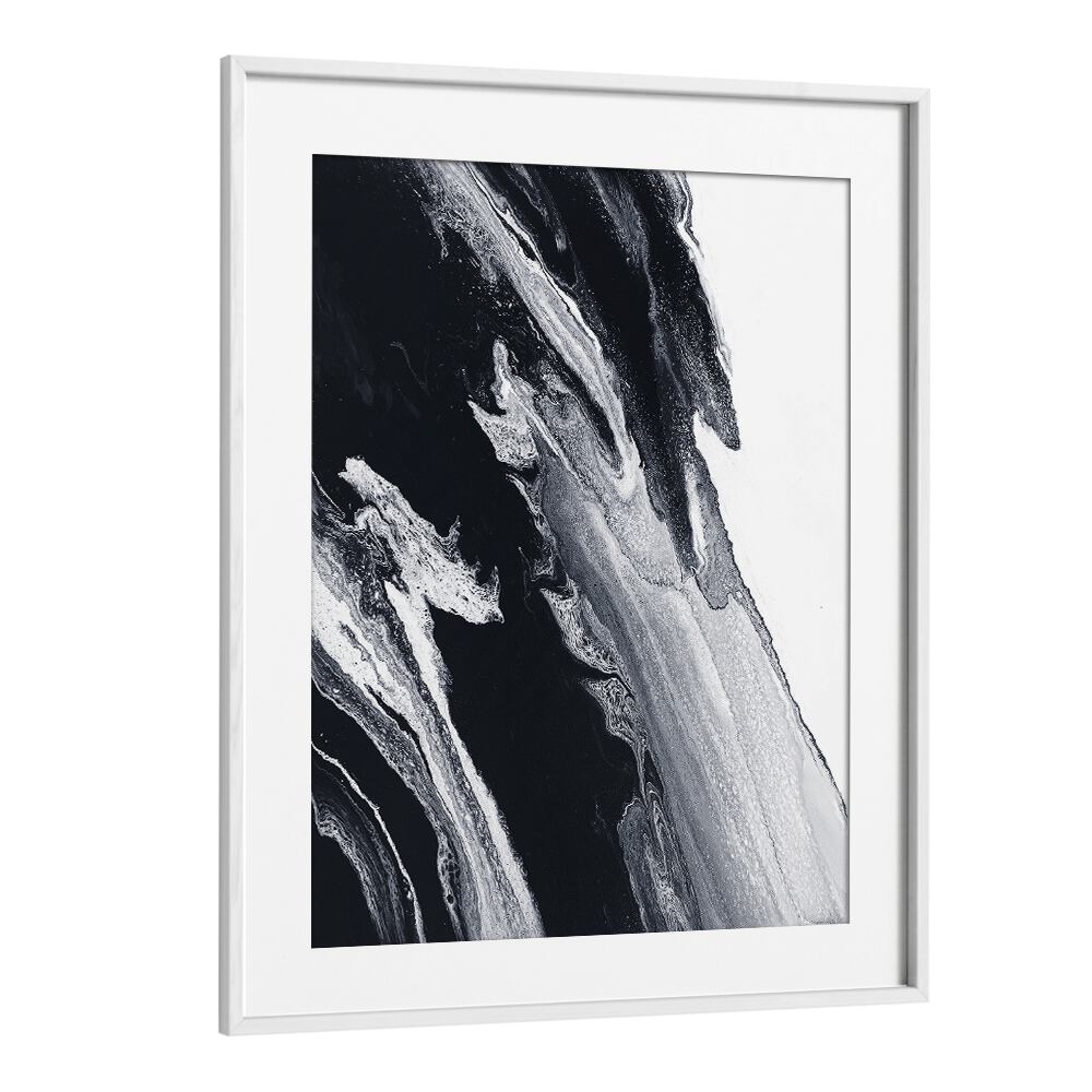 Dynamic black and white swirls define the BLACKANDWHITESTORM STD, ABSTRACT PAINTINGS, perfect for modern decor.